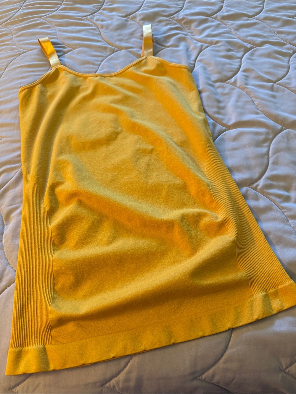feathers Yellow Tank Top